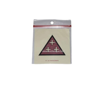 Pentacle sur parchemin : LA TRINITE SAINTE vaincre le mal