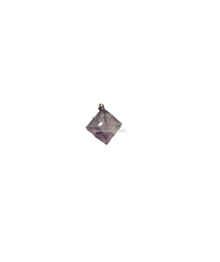 AMETHYSTE PYRAMIDAL PENDENTIF