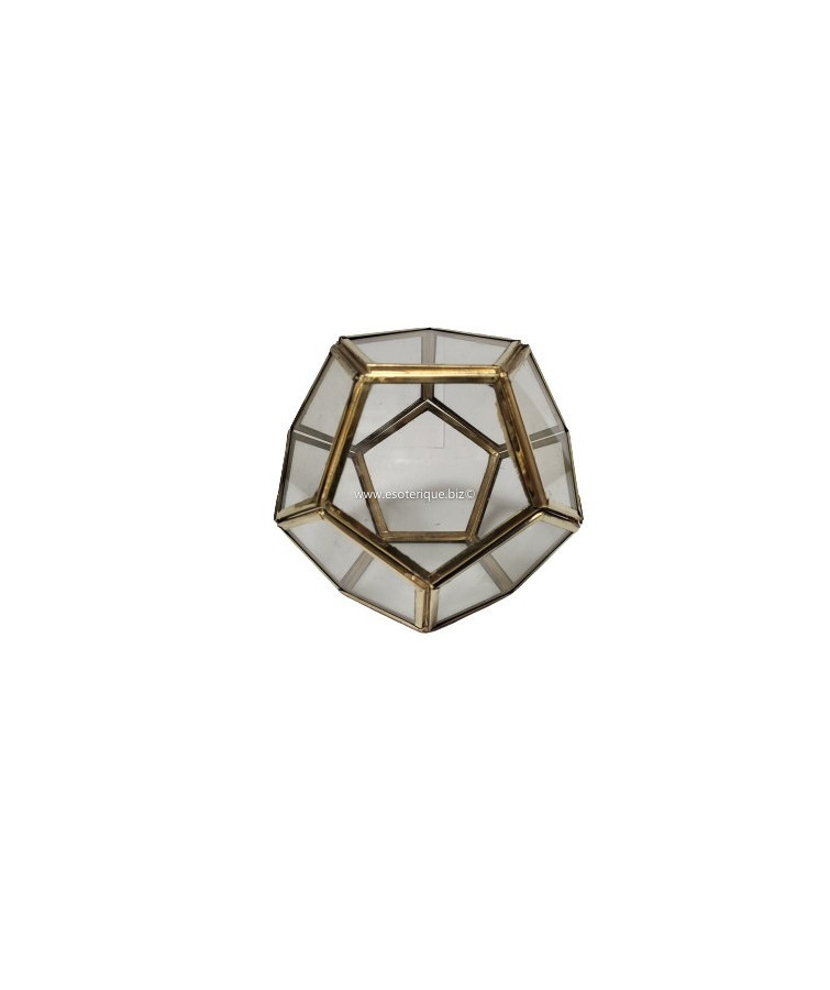 DODECAEDRE METAL ET VERRE...