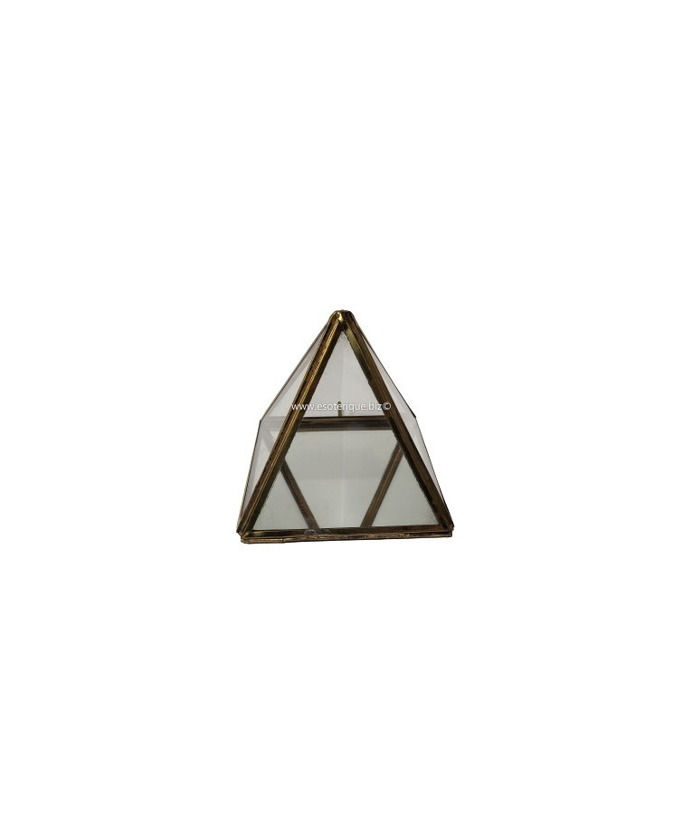 PYRAMIDE en verre et...