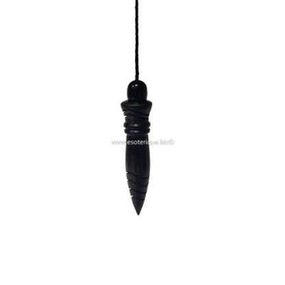 PENDULE EGYPTIEN BUIS THOT - TEINTE NOIR (GRAVE PLOMBE)