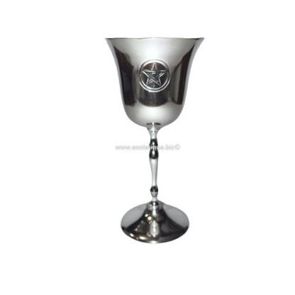 CALICE PENTAGRAMME PM EN LAITON CHROME