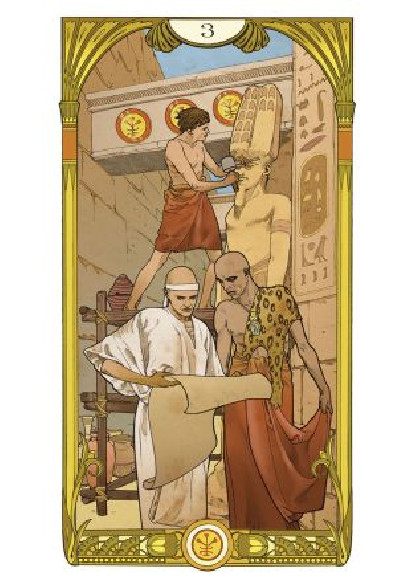 Tarot Égyptien Art Nouveau