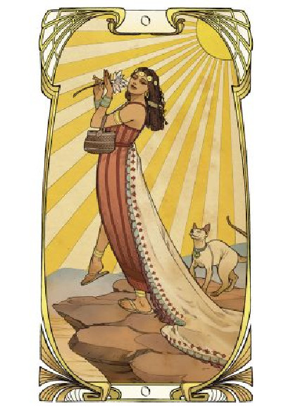 Tarot Égyptien Art Nouveau