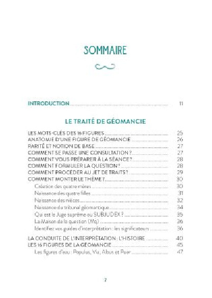 La Géomancie