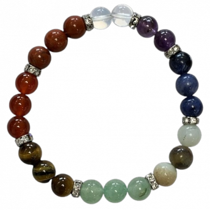 7 chakras - Bracelet en pierre naturelle 6mm