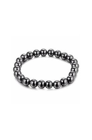 Bracelet en pierre Hématite perles de 8mm