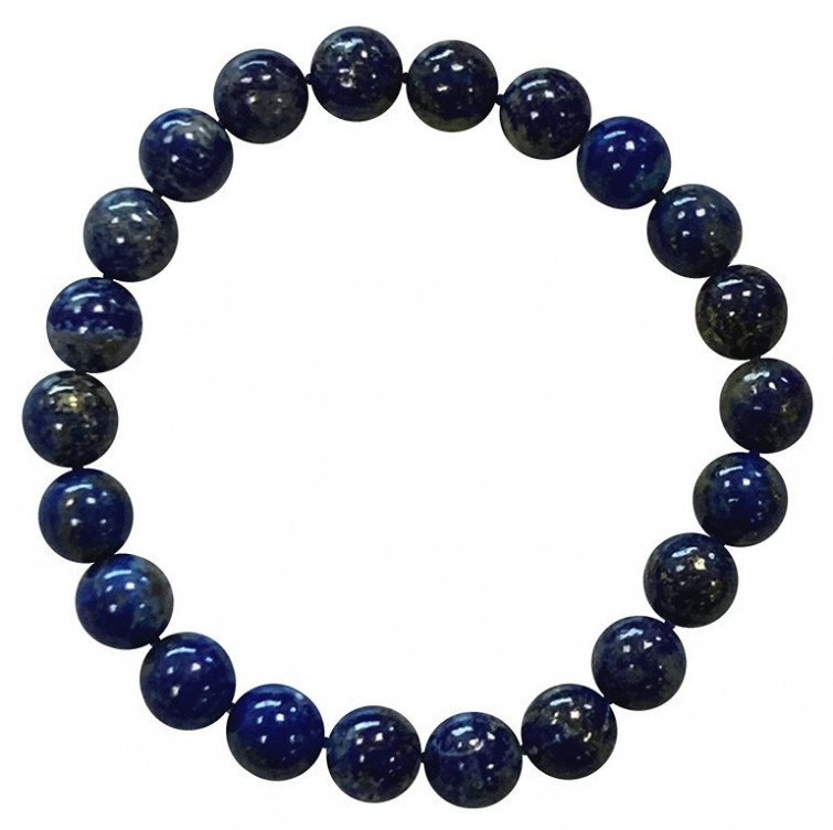 Bracelet en pierre Lapis Lazuli perles de 8mm