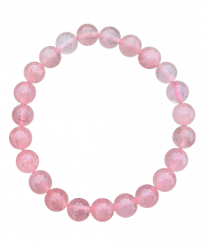 Quartz Rose - Bracelet en...