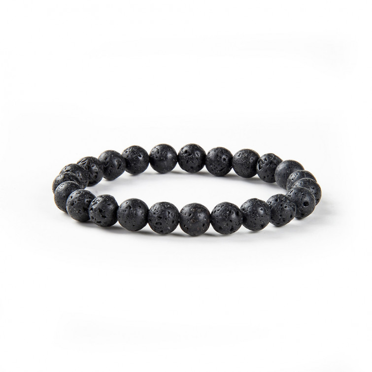 Bracelet Pierre de Lave pierres de 8mm
