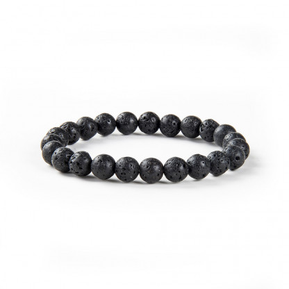 Bracelet Pierre de Lave pierres de 8mm Bracelet Pierre de Lave pierres de 8mm