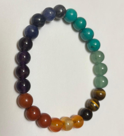 7 chakras - Bracelet en pierre naturelle 8mm