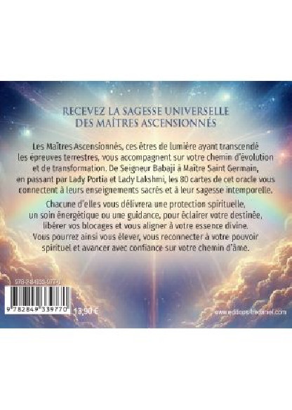 Le petit Oracle des maîtres ascensionnés (13.90€ TTC)