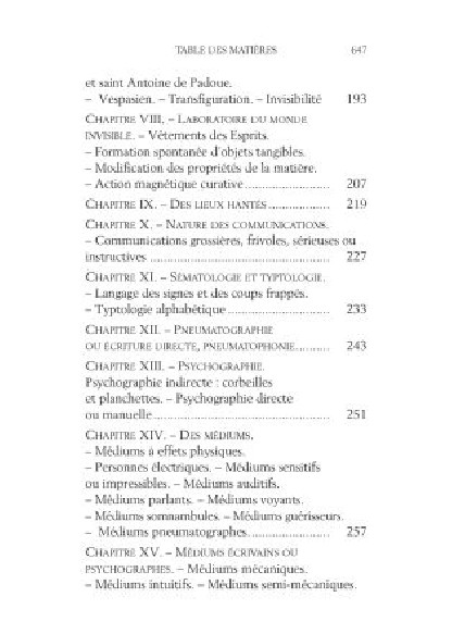 LE LIVRE DES MEDIUMS