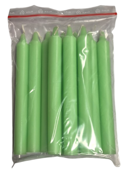 Bougie VERT CLAIR - Sachet (x10)