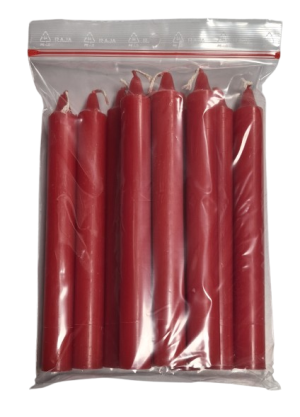 Bougie ROUGE - Sachet (x10)