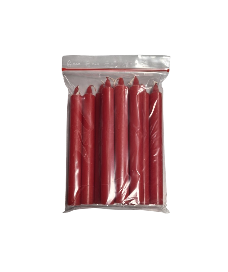 Bougie ROUGE - Sachet (x10)
