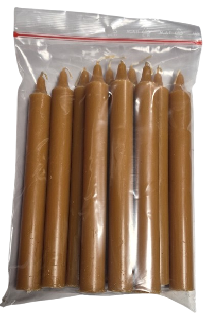 Bougie MARRON CLAIR - Sachet (x10)