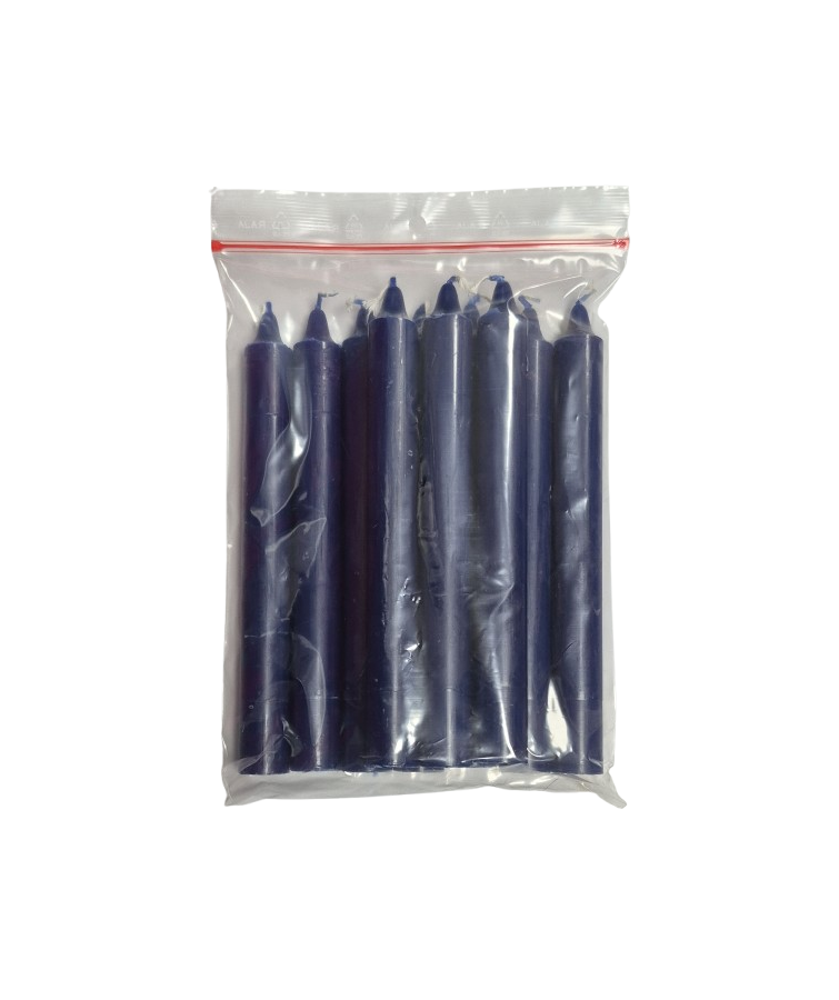 Bougie BLEU ROI - Sachet (x10)