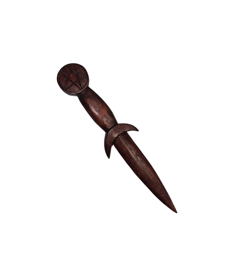 ATHAME BOIS PENTAGRAMME