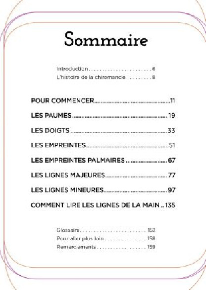 Mon petit livre de chiromancie