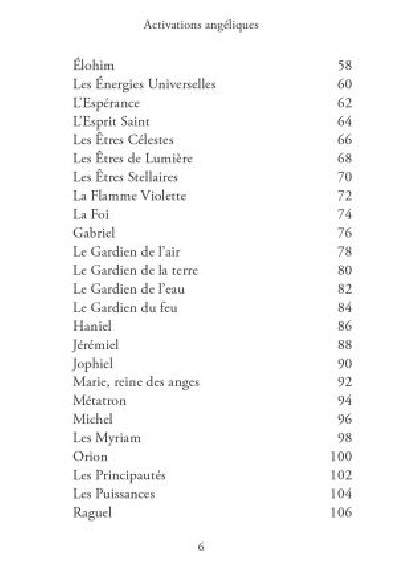 Activations angéliques, Cartes oracle