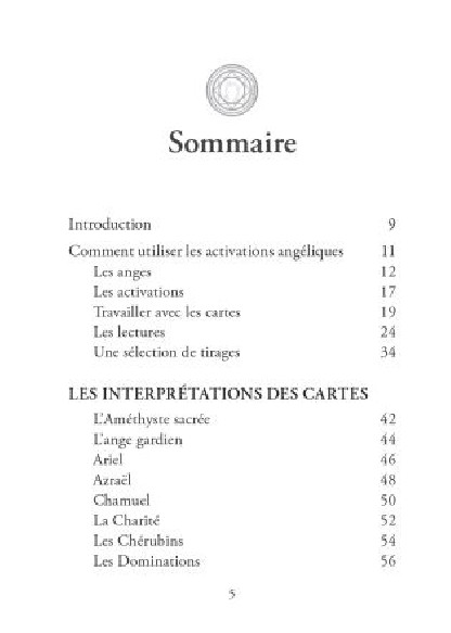 Activations angéliques, Cartes oracle
