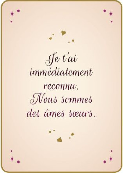 Les secrets de ma Rupture, Mon oracle poche