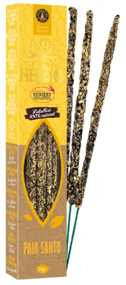Encens bâton Palo Santo - HERBIO - paquet de 20 gr