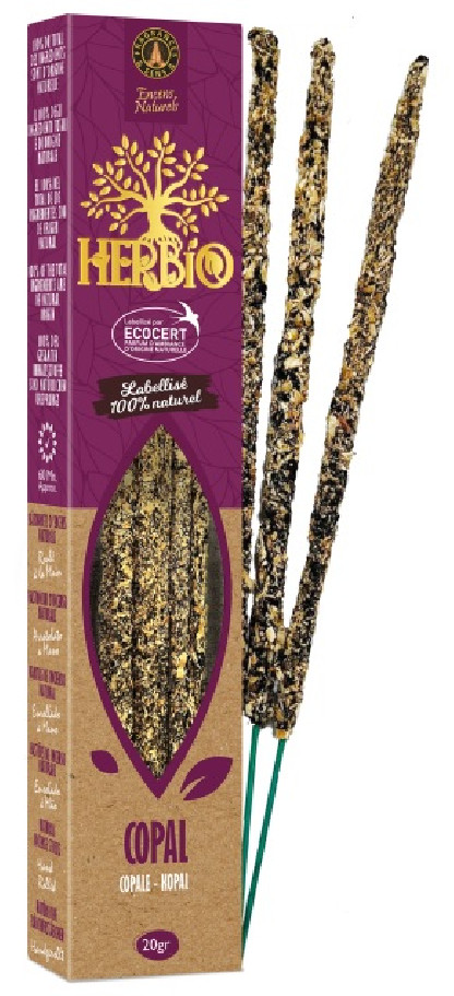Encens bâton Copal - HERBIO - paquet de 20 gr