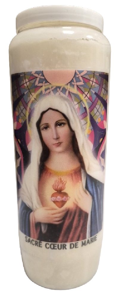 Neuvaine Sacré Coeur De Marie | Bougie Sanctuaire