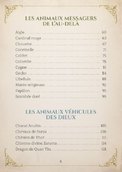 L'Oracle des animaux de lumière