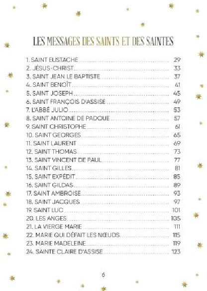 L'oracle des saintes et des saints