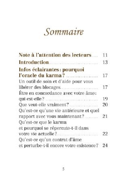 L'Oracle du karma