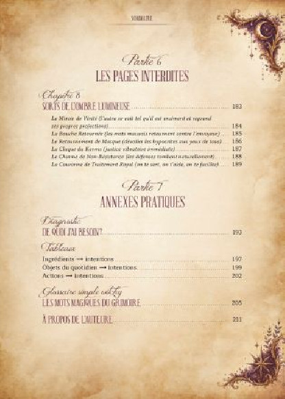 Le grimoire Witchy de manifestation
