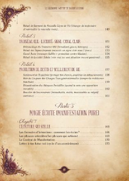 Le grimoire Witchy de manifestation
