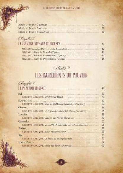 Le grimoire Witchy de manifestation