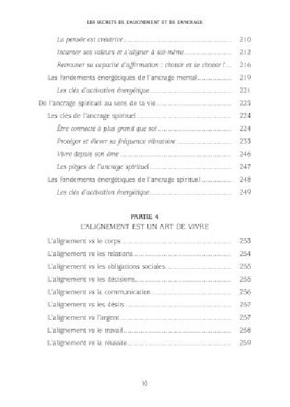 Les secrets de l'alignement et de l'ancrage