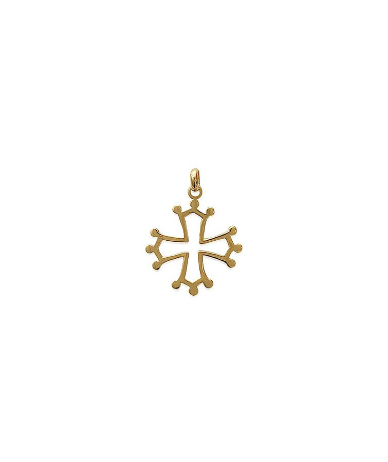 CROIX CATHARE en Plaqué Or