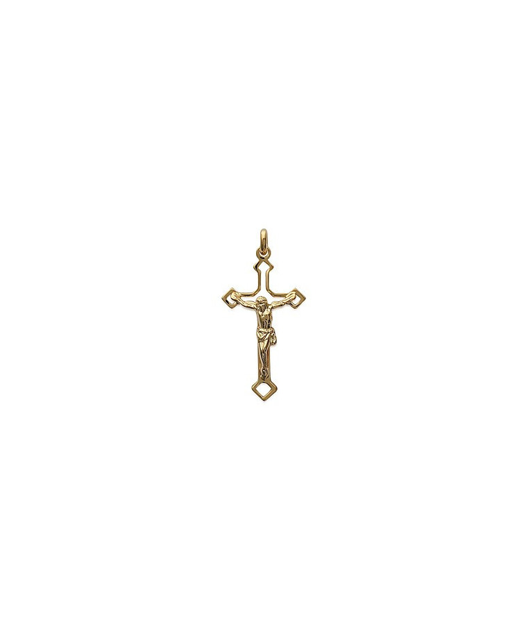 CROIX AVEC CHRIST en Plaqué Or