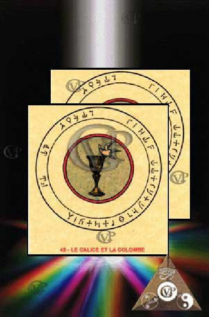 LE CALICE DE LA COLOMBE(PAB043)Contre boutons