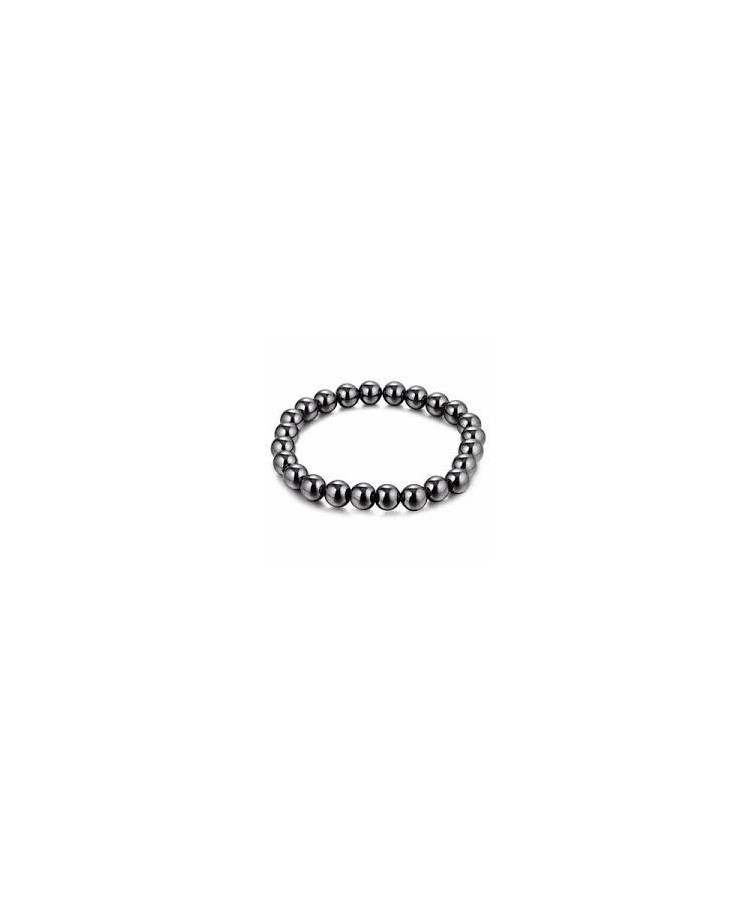 Bracelet en pierre Hématite perles de 8mm