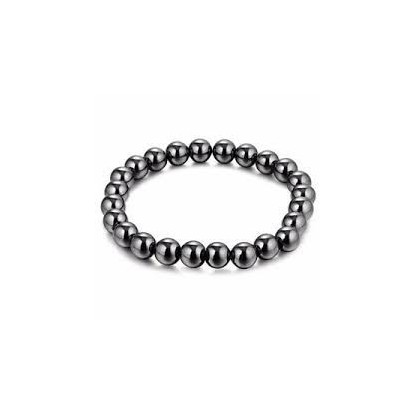 Bracelet en pierre Hématite perles de 8mm