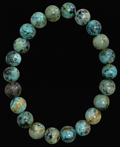 Bracelet Turquoise naturelle d’Afrique pierres de 8mm