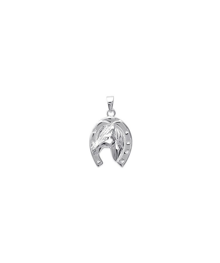 FER A CHEVAL AVEC TETE DE CHEVAL  en Argent 925