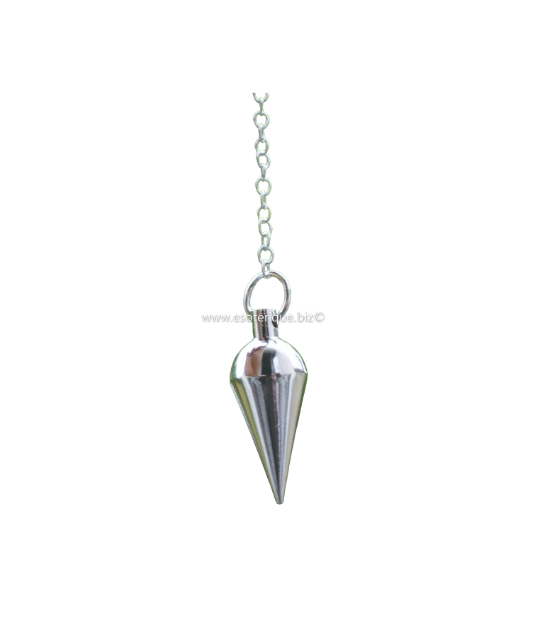 PENDULE CONE - chromé