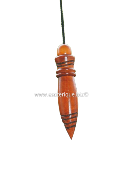 PENDULE EGYPTIEN  THOT BUIS - MARRON (GRAVÉ PLOMBE)