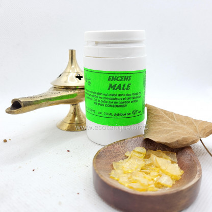 Male | Encens brut - Résine pot 50g