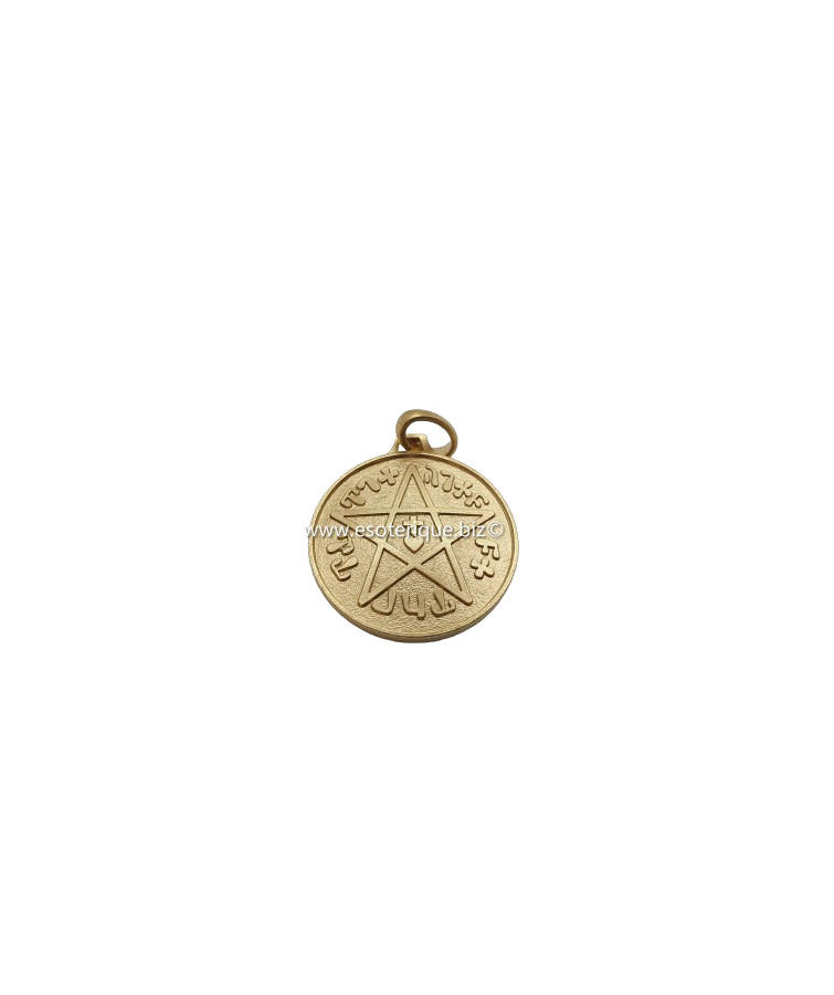 MÉDAILLE DU PENTAGRAMME & SCEAU DE SALOMON Plaqué or