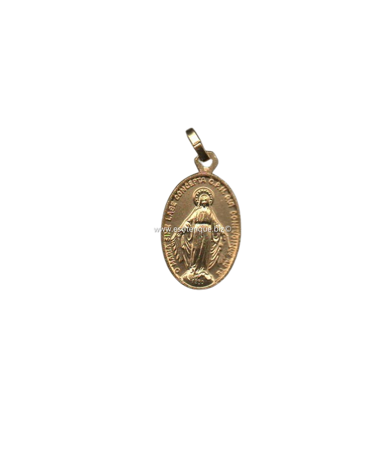 VIERGE MIRACULEUSE : PLAQUE OR